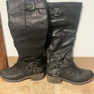 Kohl’s Black Women's Boots Motorcycle Style
